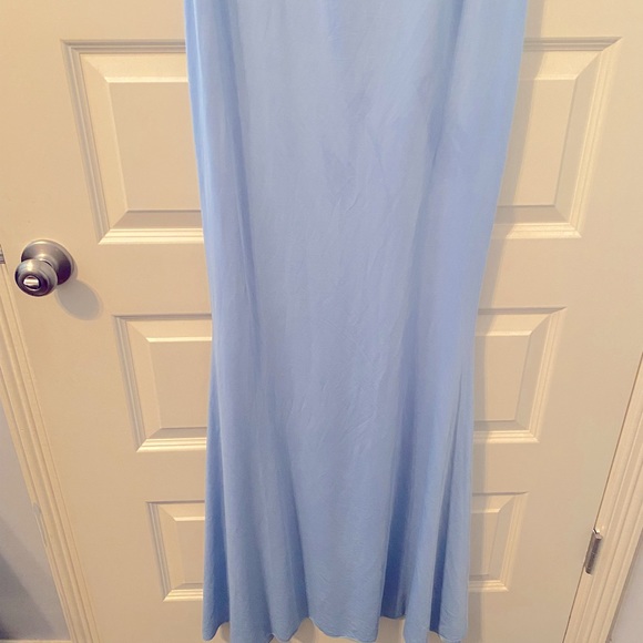 Light Blue Maternity Gown - Picture 3 of 4